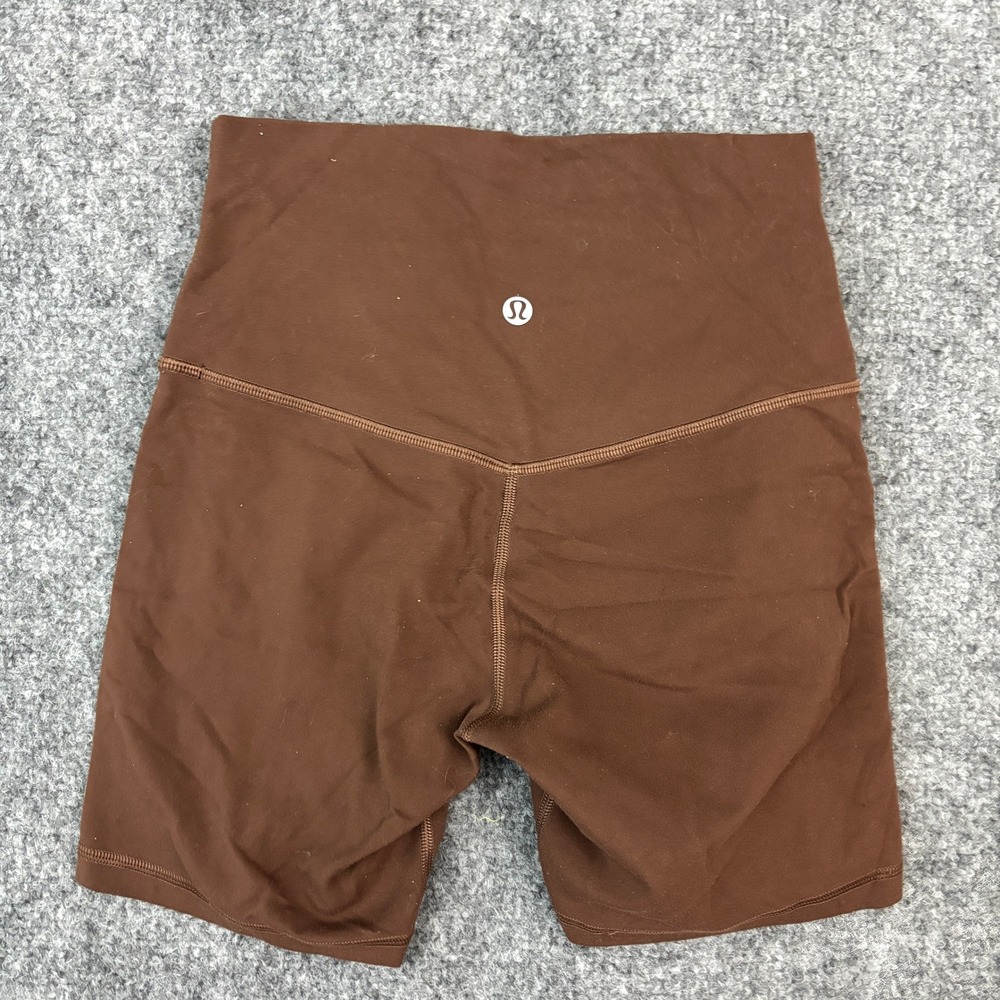 Lululemon Align High Rise Shorts Brown Womens Size 4 Yoga Biker Short - Picture 2 of 6